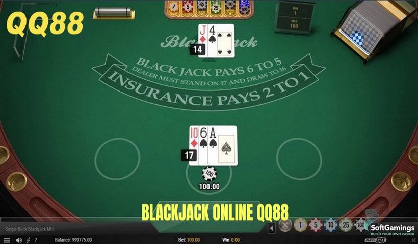 Blackjack online QQ88 – trò chơi Xì Dách trực tuyến hấp dẫn